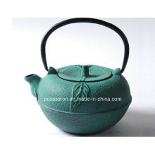 Embossed Cast Iron Teapot 0.8L